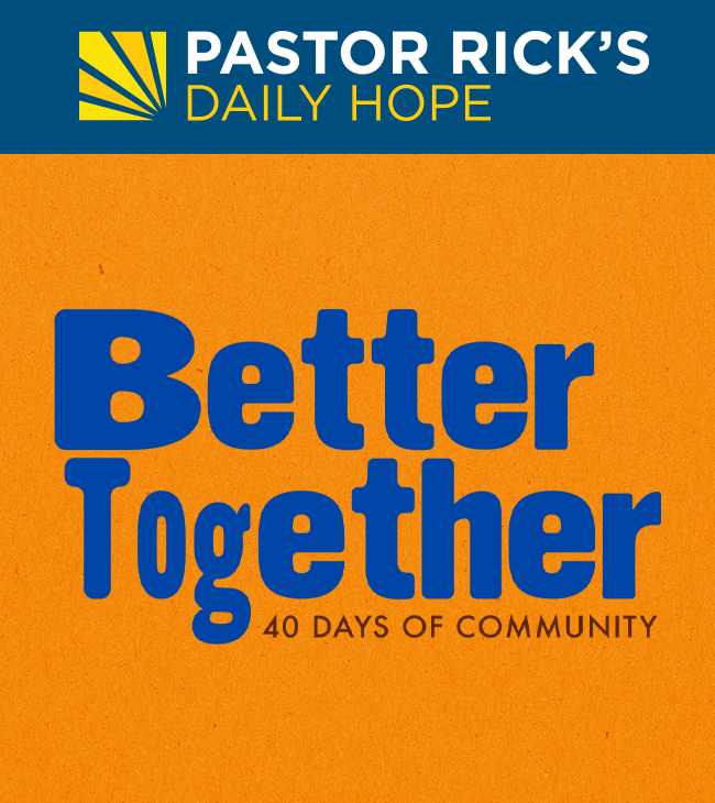 Better Together: 40 Days of Community