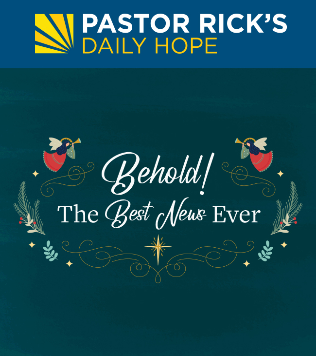 Christmas—Behold! The Best News Ever