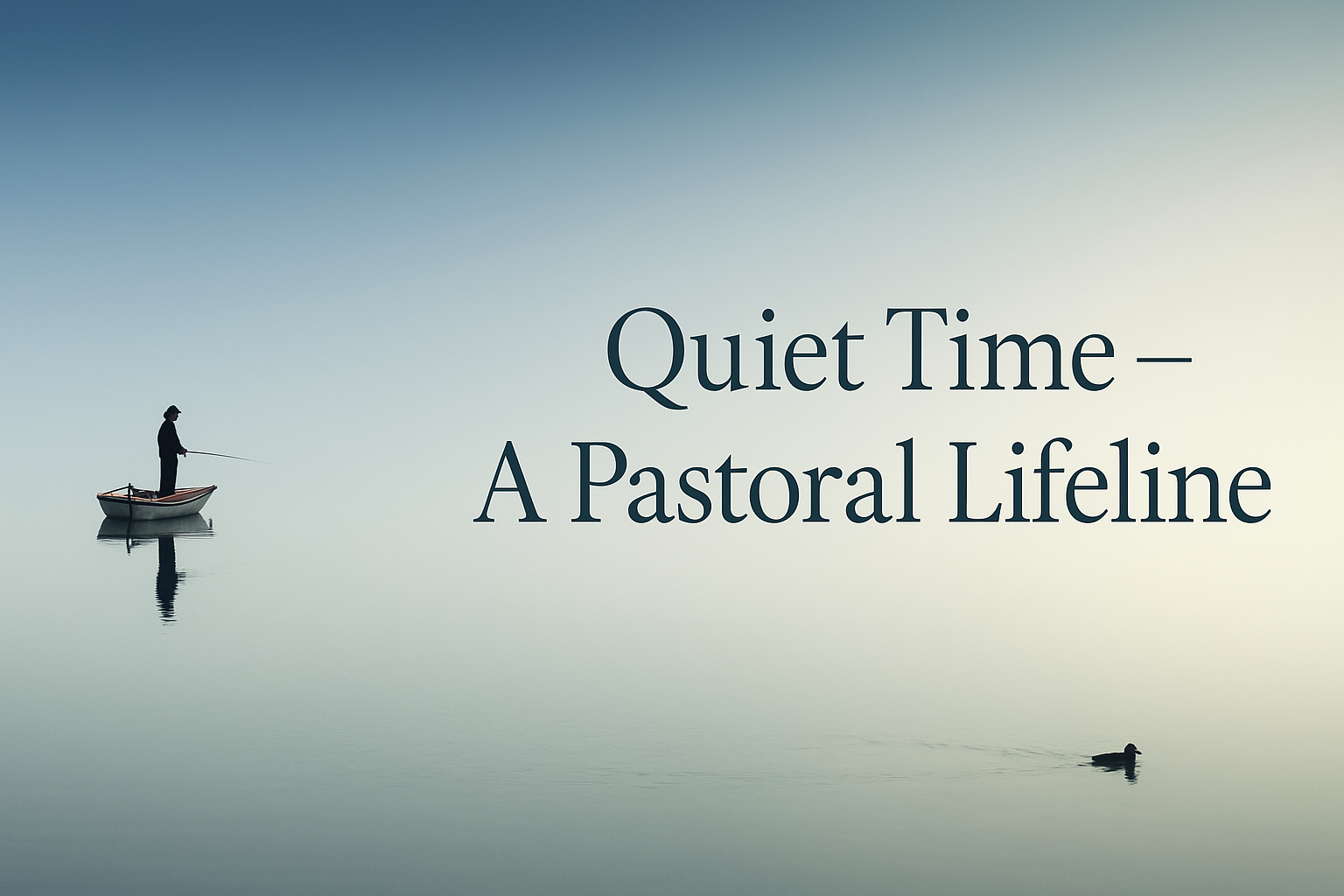 Why Your Quiet Time Is a Pastoral Lifeline